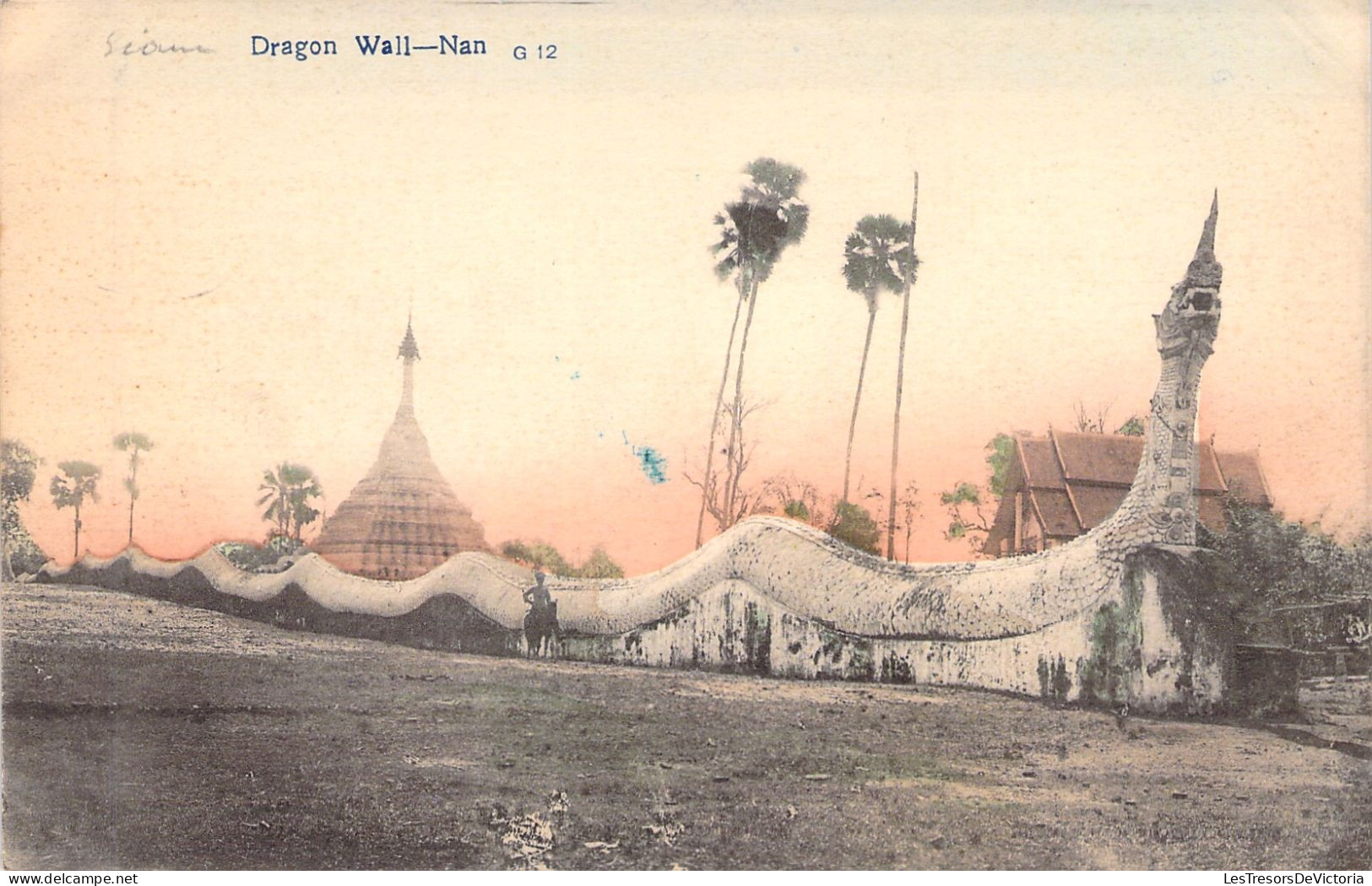 Thailande - Dragon Wall Nan - Carte Postale Ancienne - - Thaïlande