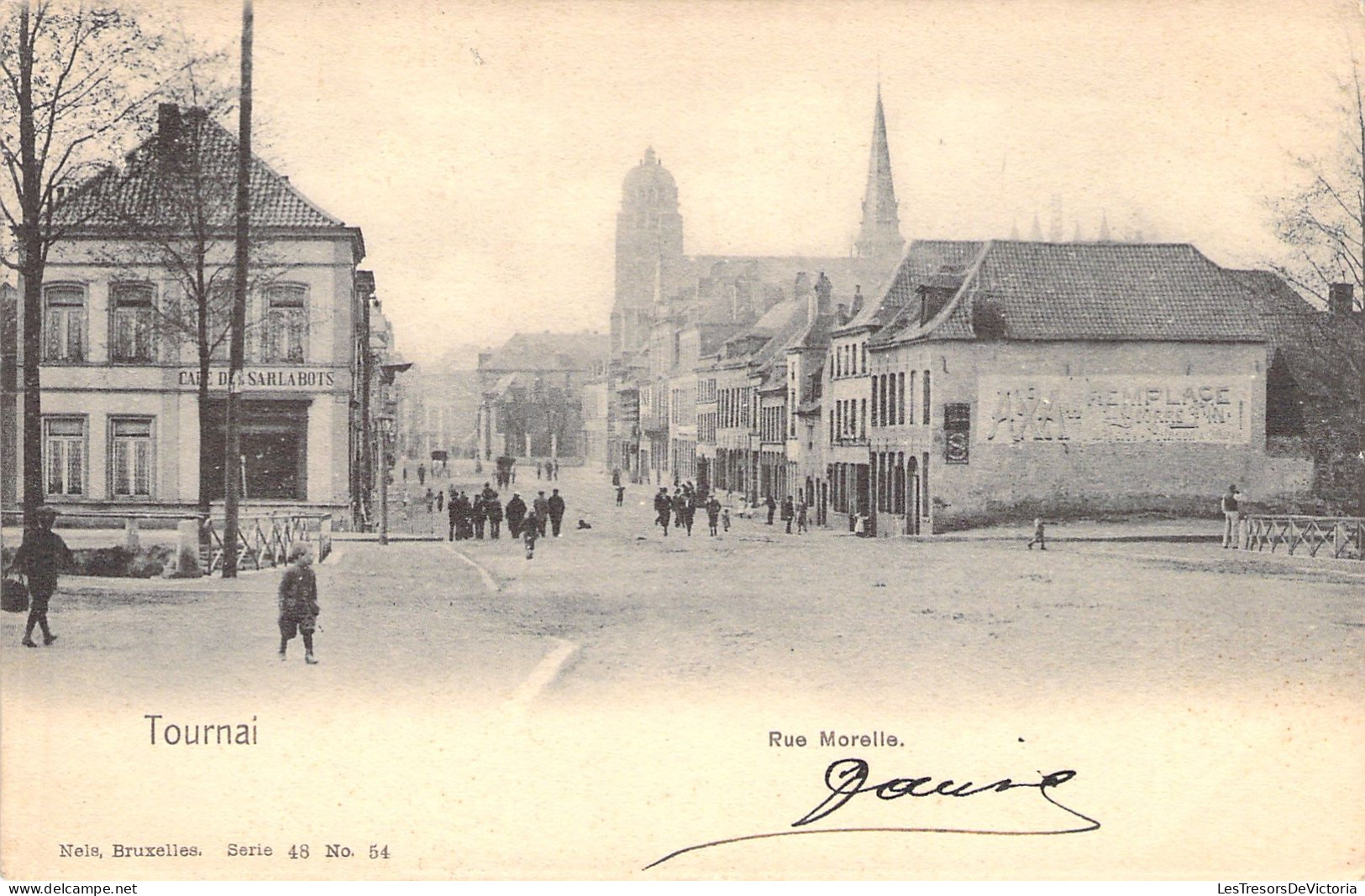 BELGIQUE - Tournai - Rue Morelle - Nels - Carte Postale Ancienne - - Doornik