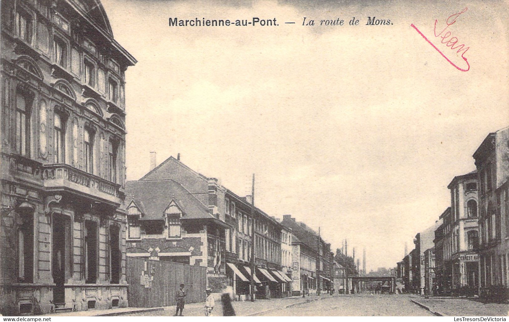 BELGIQUE - Marchienne Au Pont - La Route De Mons - Carte Postale Ancienne - - Sonstige & Ohne Zuordnung