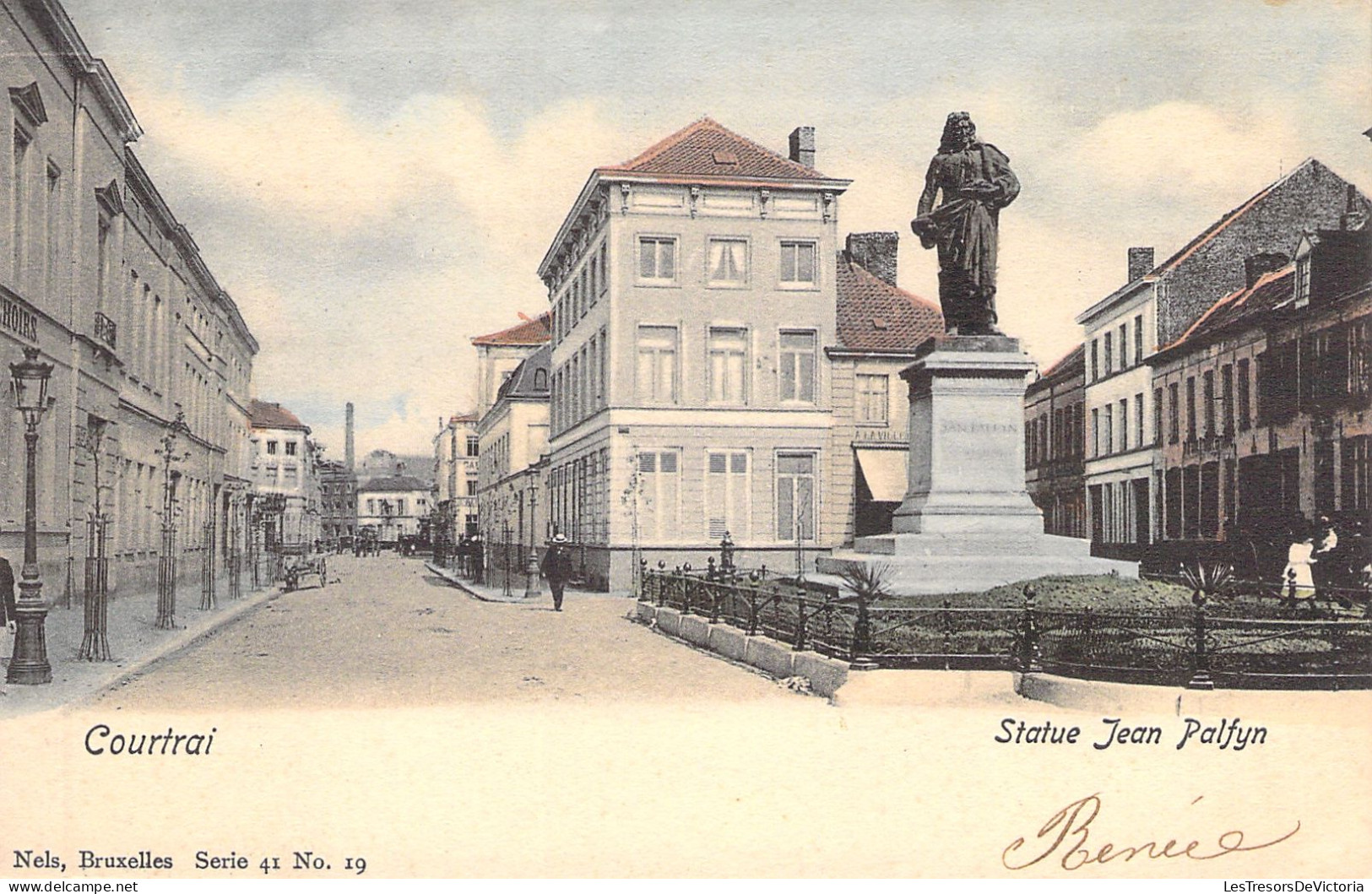 BELGIQUE - Courtrai - Statue Jean Palfyn - Nels - Carte Postale Ancienne - - Kortrijk