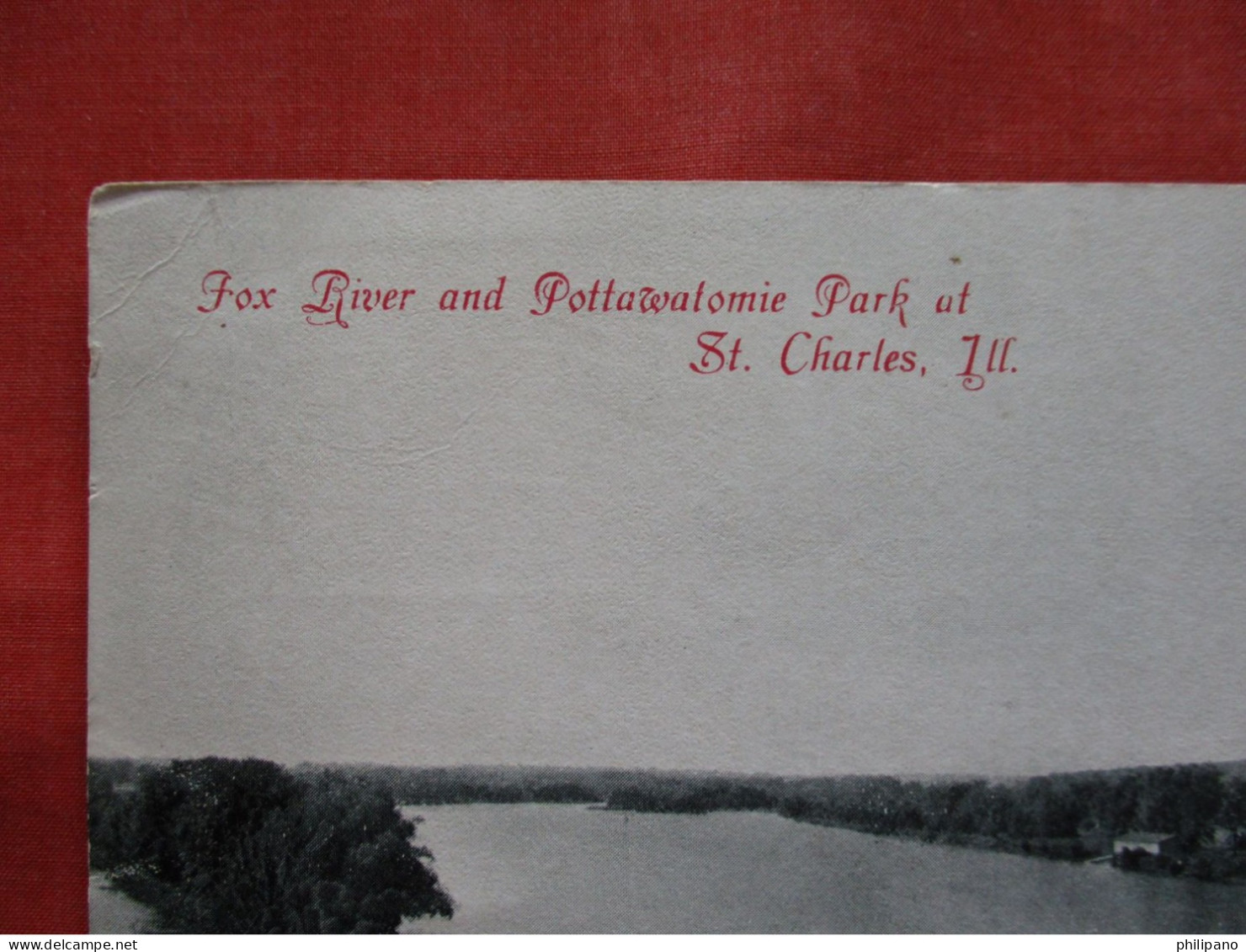 Bi Fold          Fox River & Pottawalomie Park. St Charles.    Illinois     Ref 6229 - Autres & Non Classés