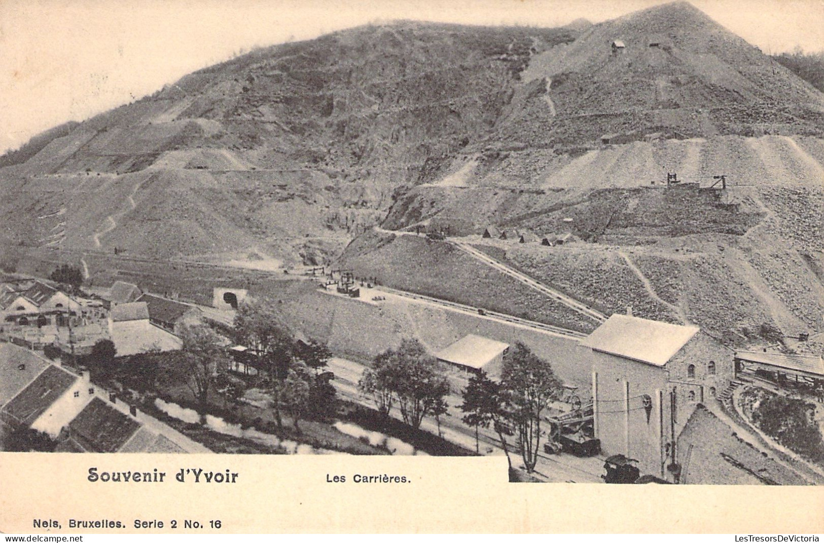 BELGIQUE - Souvenir D'yvoir - Les Carrieres - Nels  - Carte Postale Ancienne - - Yvoir