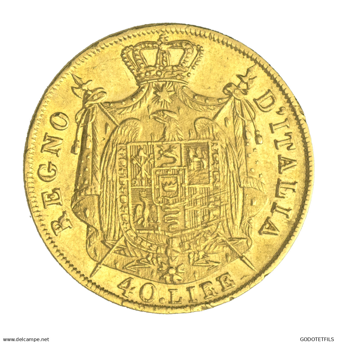 Premier-Empire-Royaume DItalie- 40 Lire Napoléon Ier 1809 Milan - Napoléonniennes