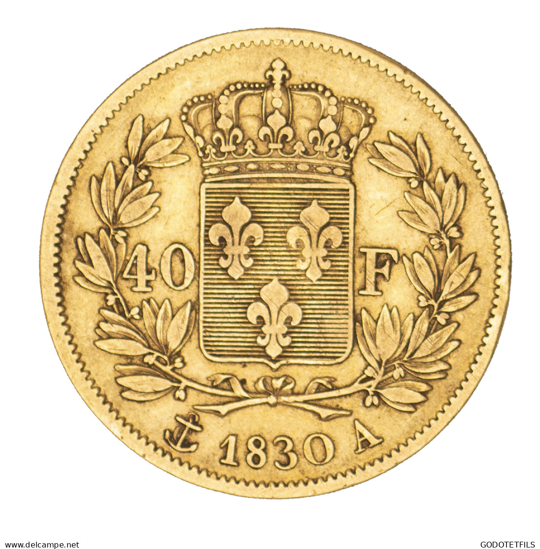 Charles X- 40 Francs 1830 Paris - 40 Francs (or)