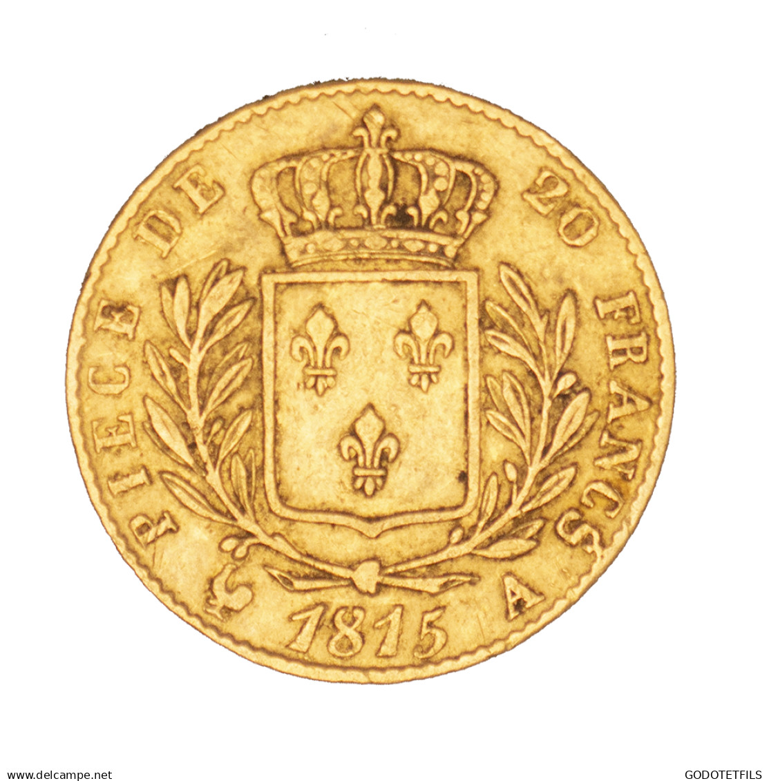 Louis XVIII-20 Francs 1815 Paris - 20 Francs (or)