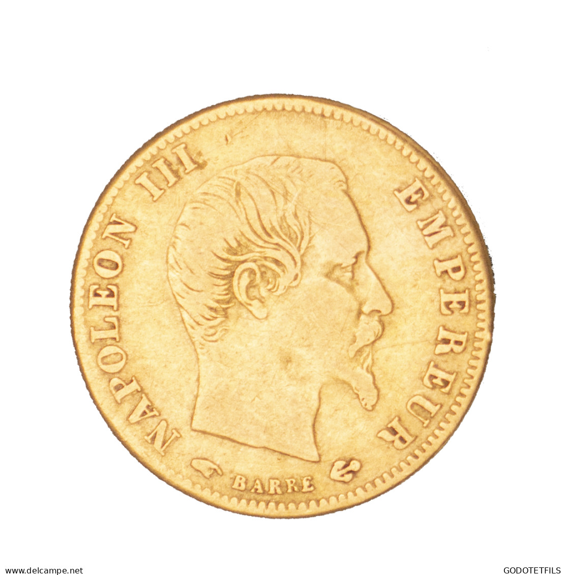Second-Empire-5 Francs Napoléon III Tête Nue 1858 Paris - 5 Francs (oro)