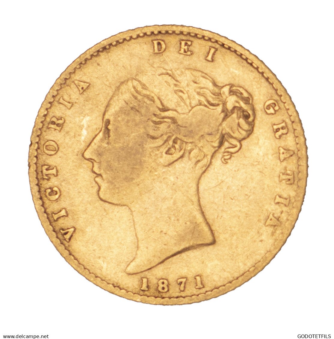 Royaume-Uni-Victoria Demi-Souverain 1871 Londres - 1/2 Sovereign