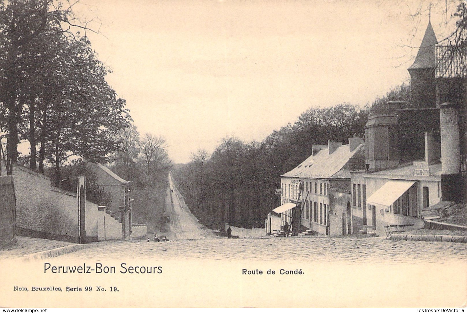 BELGIQUE - Peruwelz Bon Secours - Route De Condé - Nels - Carte Postale Ancienne - - Peruwelz