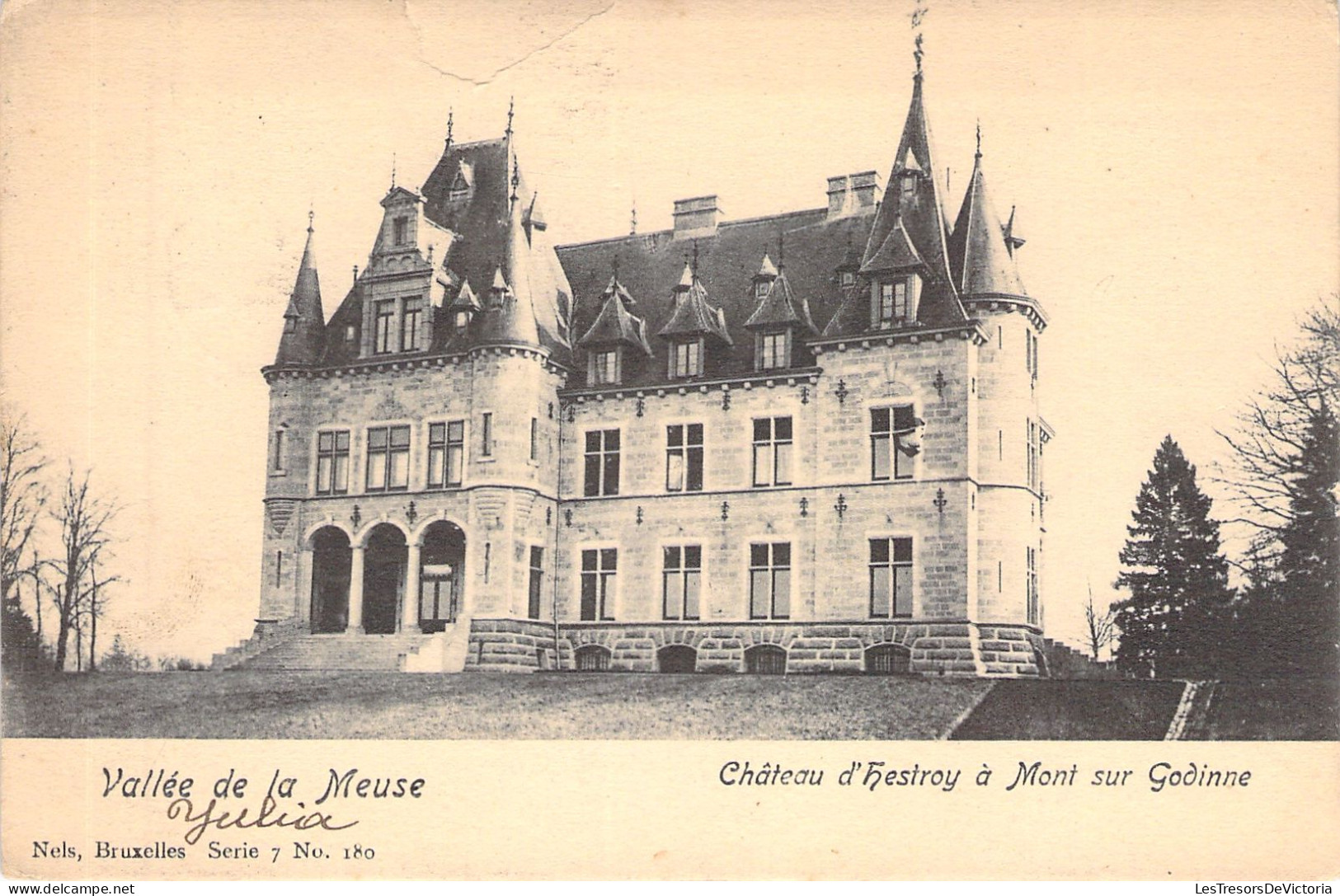 BELGIQUE - Vallée De La Meuse - Chateau D'hestroy A Mont Sur Godinne - Nels - Carte Postale Ancienne - - Sonstige & Ohne Zuordnung