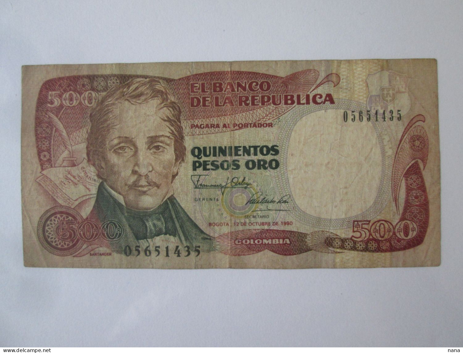 Colombia/Colombie 500 Pesos Oro 1990 Banknote See Pictures - Colombie