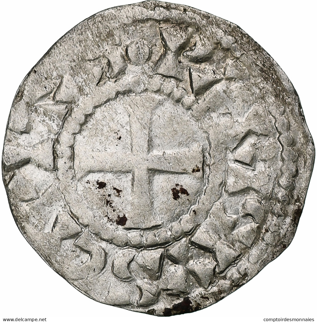 France, Robert II, Obole, Ca. 1030, Paris, Argent, TB+, Duplessy:5 - 996-1031 Roberto II Il Pio