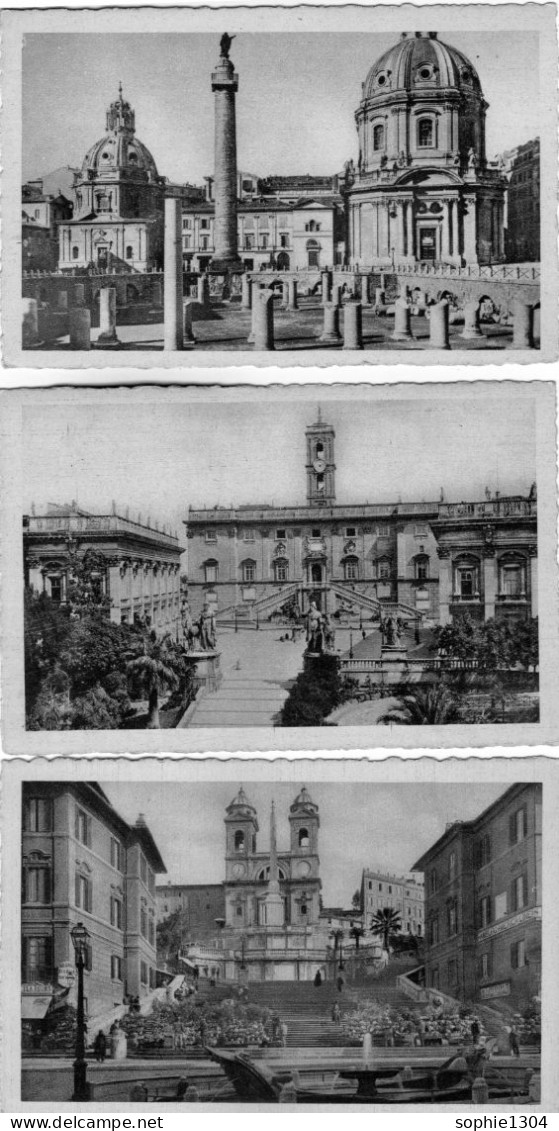 6 Cartes Postales - ROME - Collections & Lots