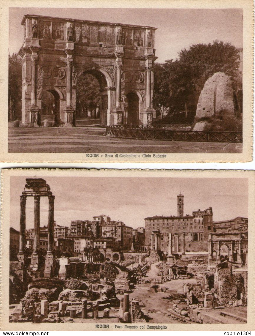 6 Cartes Postales - ROME - Sammlungen & Lose