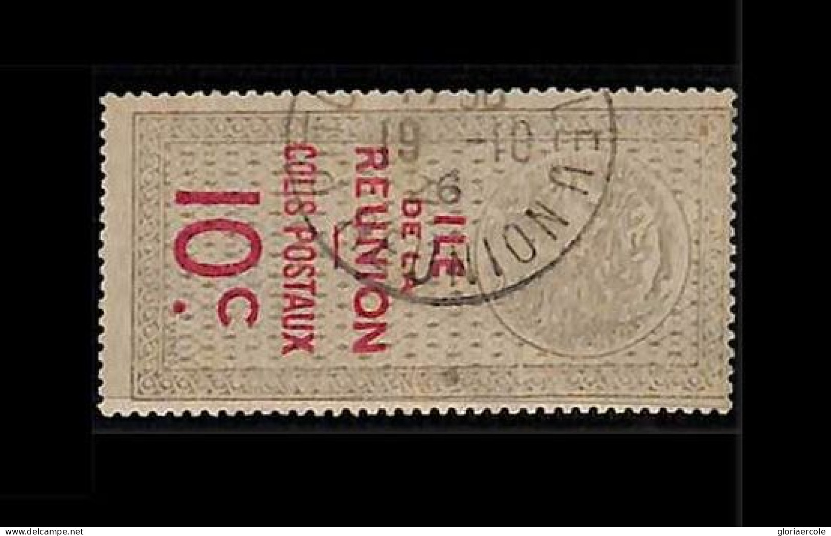 ZA0060f - REUNION -  STAMP - Yvert # 10 CP Colis Postaux PARCEL POST Fine USED - Used Stamps