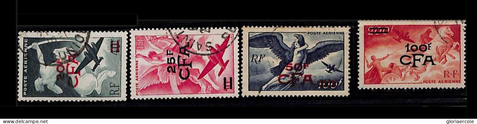 ZA0060g - REUNION  -  STAMP -  Yvert  # 45/48 AIR MAIL   Fine USED - Usati