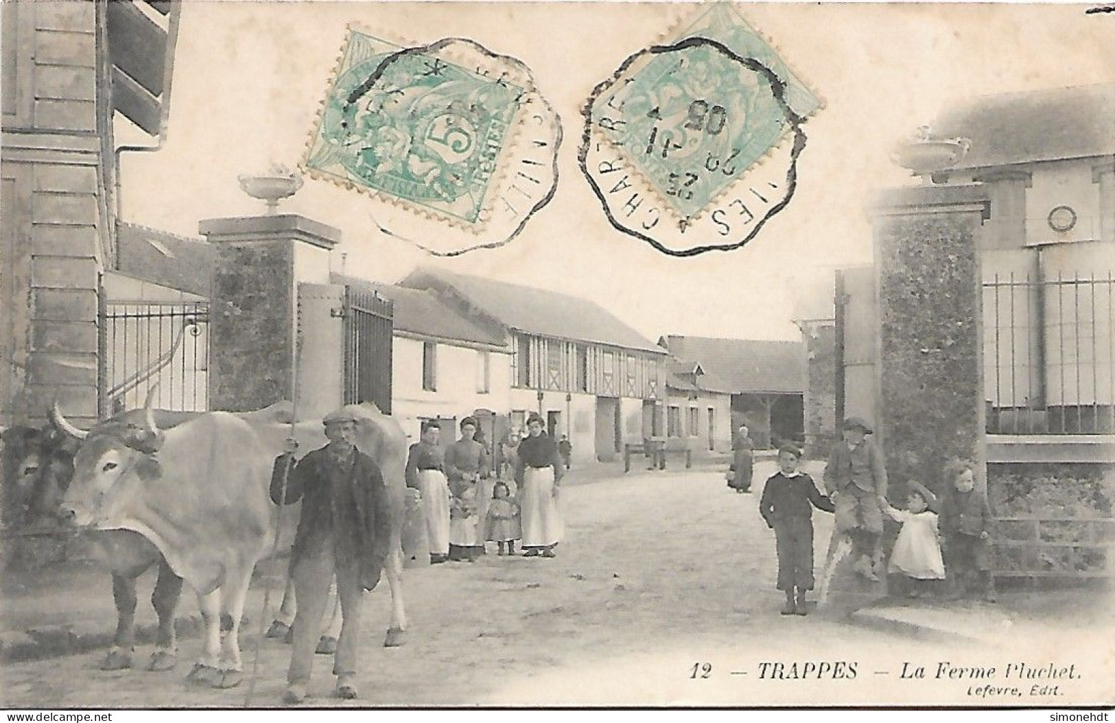 78 - TRAPPES - Ferme Pluchet - Boeufs - Bauernhöfe