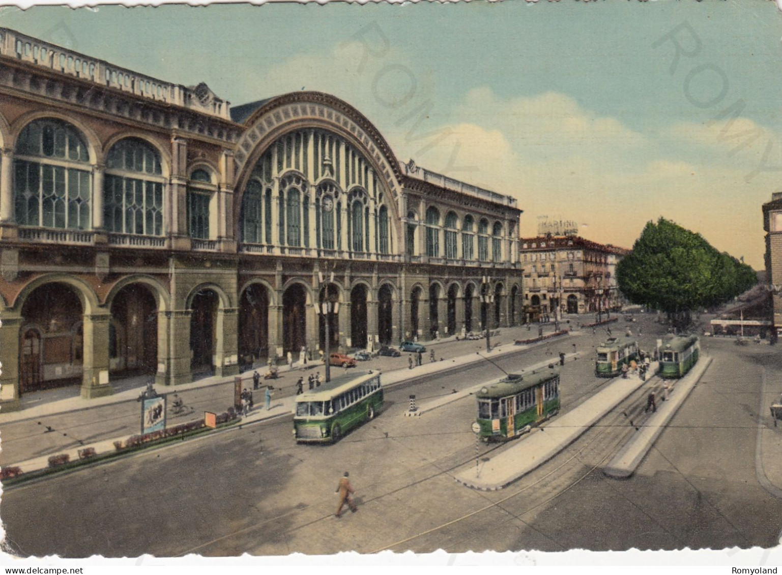 CARTOLINA  TORINO,PIEMONTE-STAZIONE PORTA NUOVA-CORSO VITTORIO EMANUELE-STORIA,MEMORIA,CULTURA,VIAGGIATA 1956 - Stazione Porta Nuova