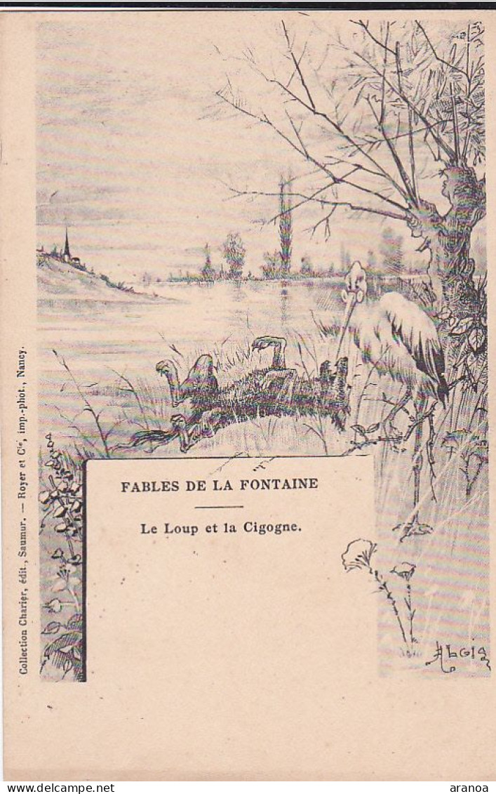 Fables De La Fontaine -- Le Loup Et La Cigogne --- 2374 - Contes, Fables & Légendes