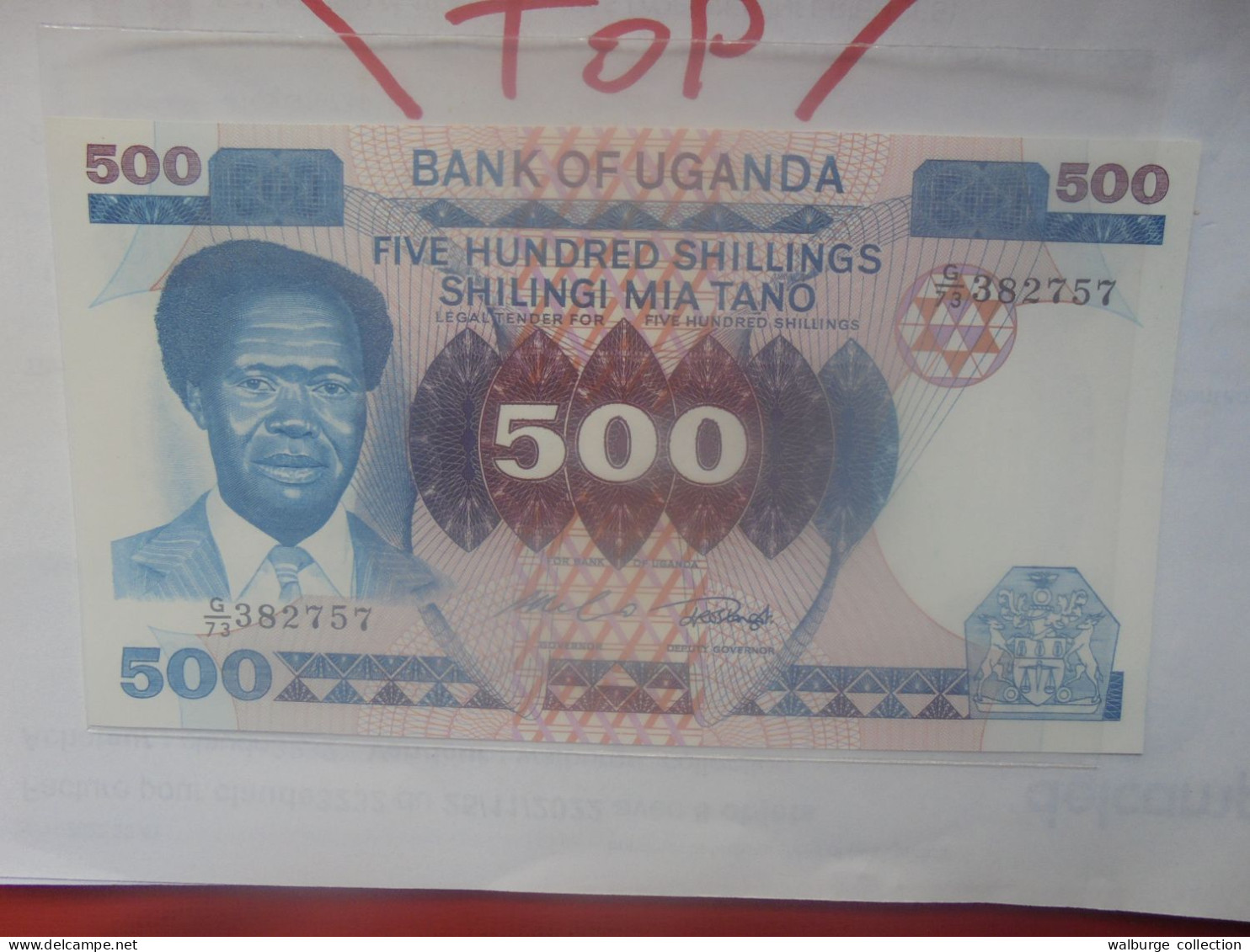 OUGANDA 500 SHILLINGS 1983 Neuf (B.31) - Oeganda