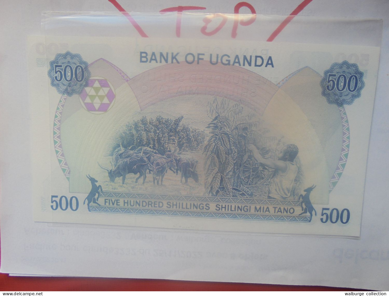 OUGANDA 500 SHILLINGS 1983 Neuf (B.31) - Oeganda