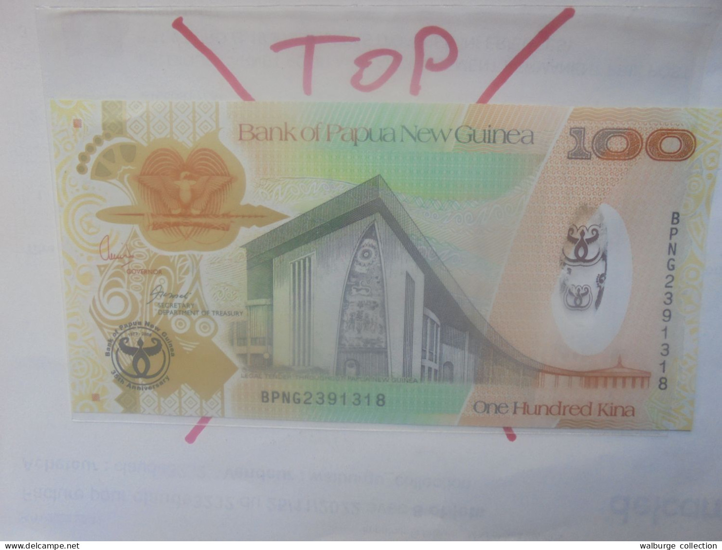 PAPOUASIE NOUVELLE-GUINEE 100 KINA (Polymère) 2008 Neuf (B.31) - Papouasie-Nouvelle-Guinée