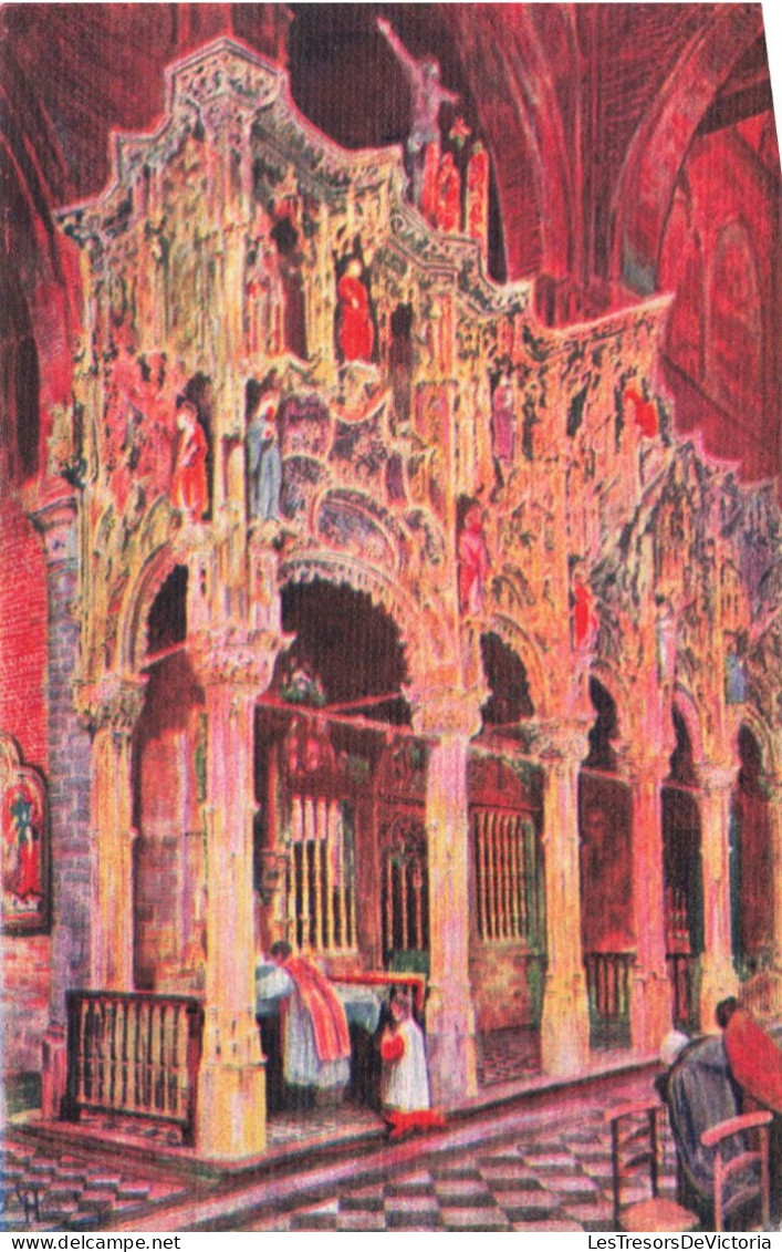 BELGIQUE - Dixmude - Le Jubé De L'église Saint Nicolas - Colorisé - Carte Postale Ancienne - Diksmuide
