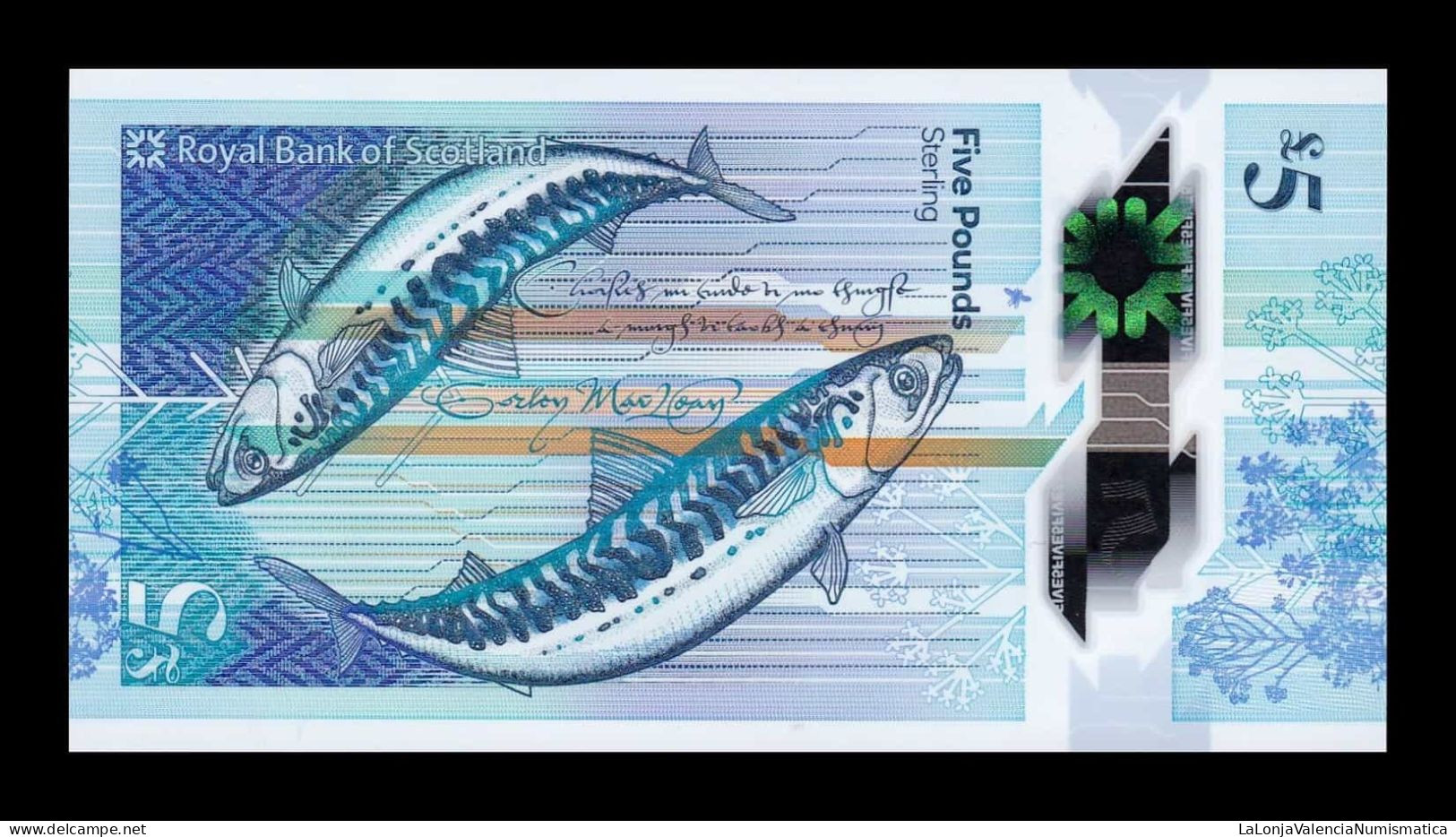 Escocia Scotland 5 Pounds Bank Of Scotland 2016 Pick 370 Polymer Sc Unc - 5 Pond