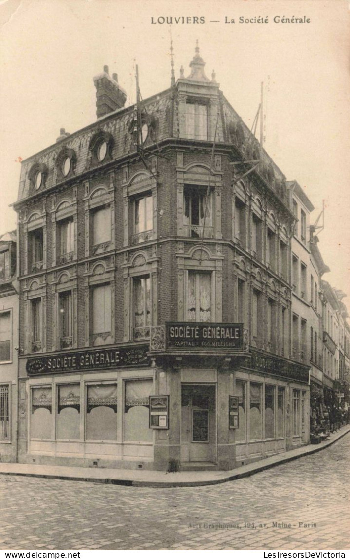FRANCE - Louviers - La Société Générale - Carte Postale Ancienne - Louviers