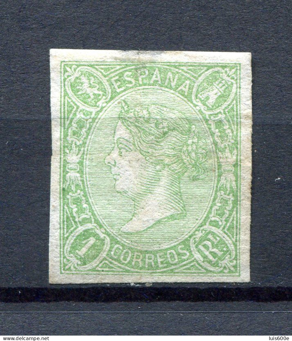 1865.ESPAÑA.EDIFIL 7*.NUEVO(MH).ADELGAZADO.CATALOGO 580€ - Nuevos