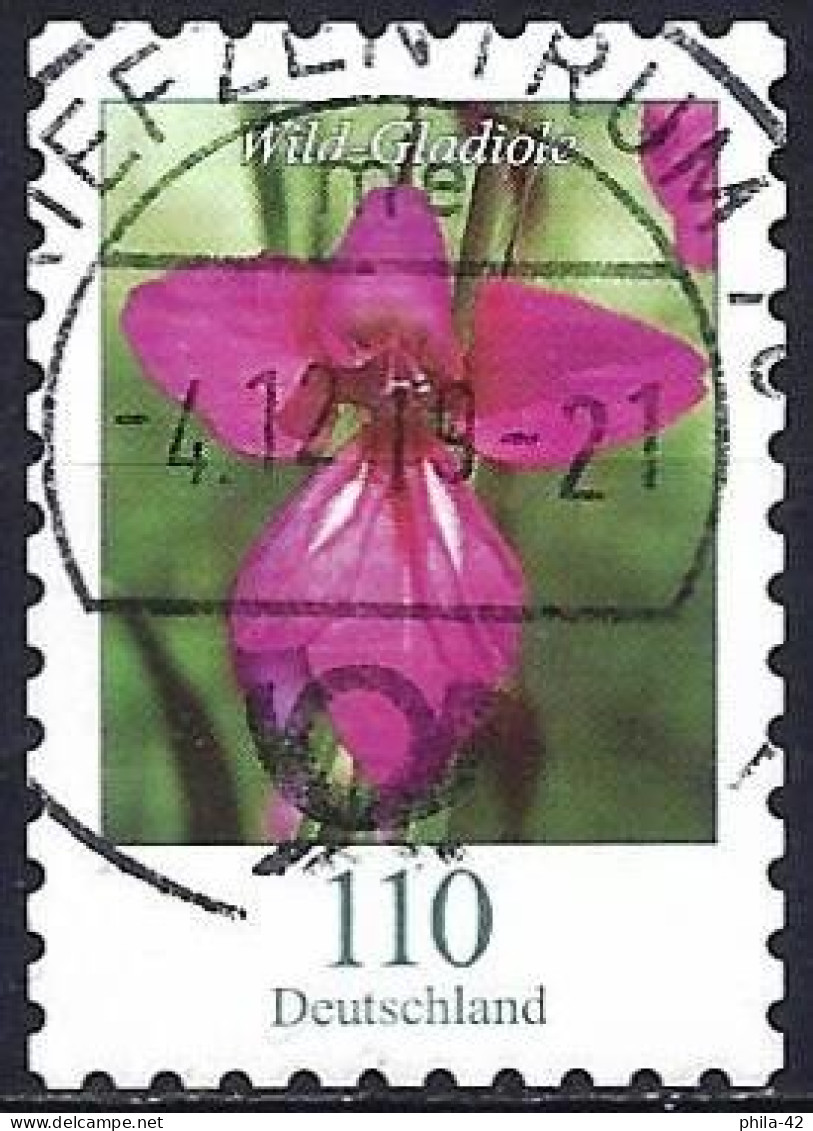 Germany FRG 2019 - Mi 3489 - YT 3267 ( Wild Flowers : Gladiola ) Perf. 10 - Gebraucht