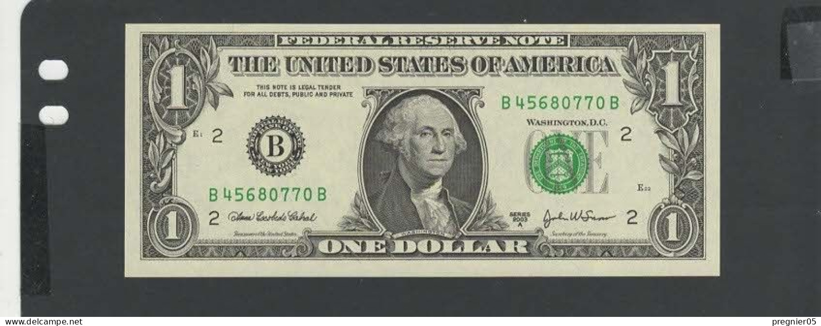 USA - Billet 1 Dollar 2003A NEUF/UNC P.515b § B 770 - Billetes De La Reserva Federal (1928-...)