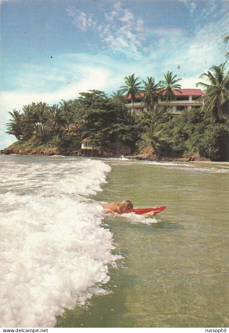 TRINIDAD - SURFING ON BACOLET BEACH - COPYRIGHT NORMAN PARKINSON  REF #117 - 1968 - Trinidad