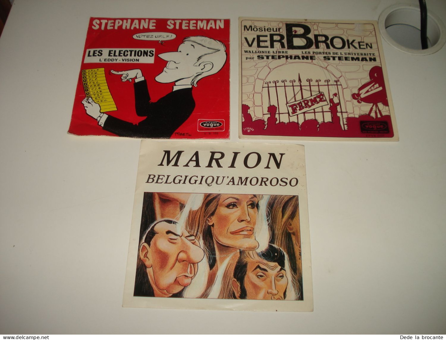 B11 /  Lot  3 X 45 T - Stephane Steeman - Marion - Humoristes Belge - Petit Prix - Cómica