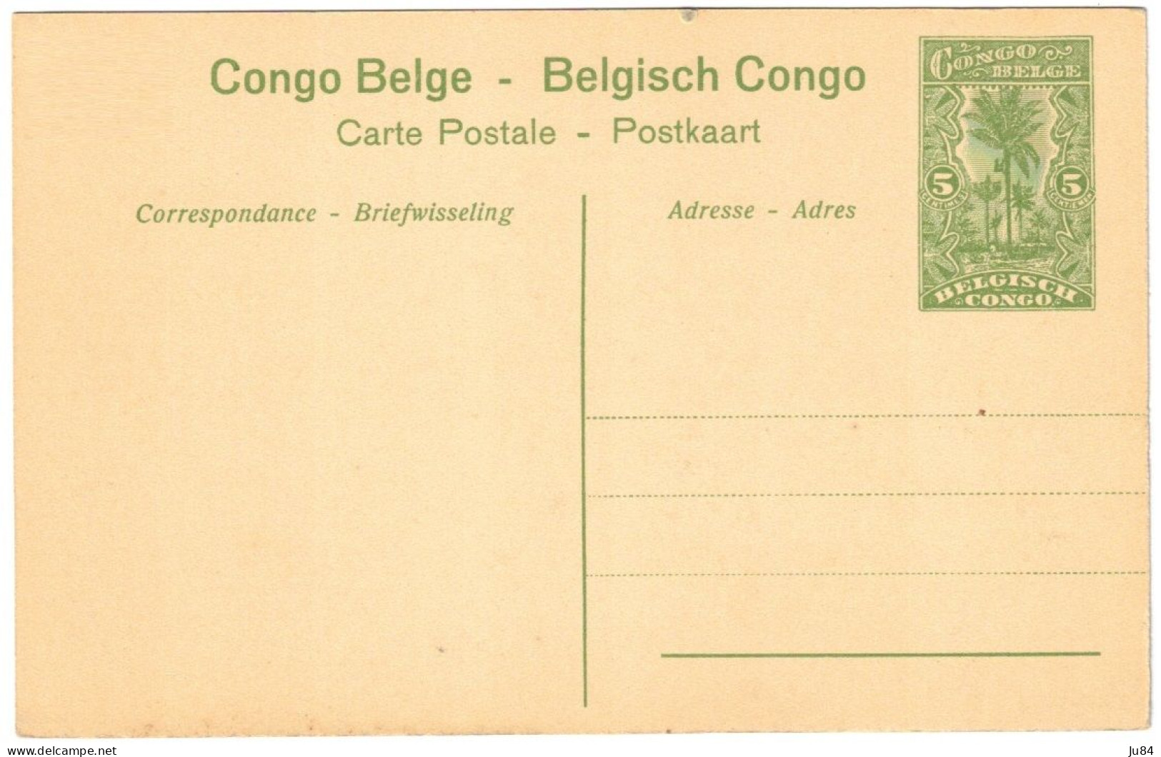 Afrique - Congo - Congo Belge -  Stanleyville - Habitations De Planteurs Indigènes - Entier Postal - Carte Vierge - Covers & Documents