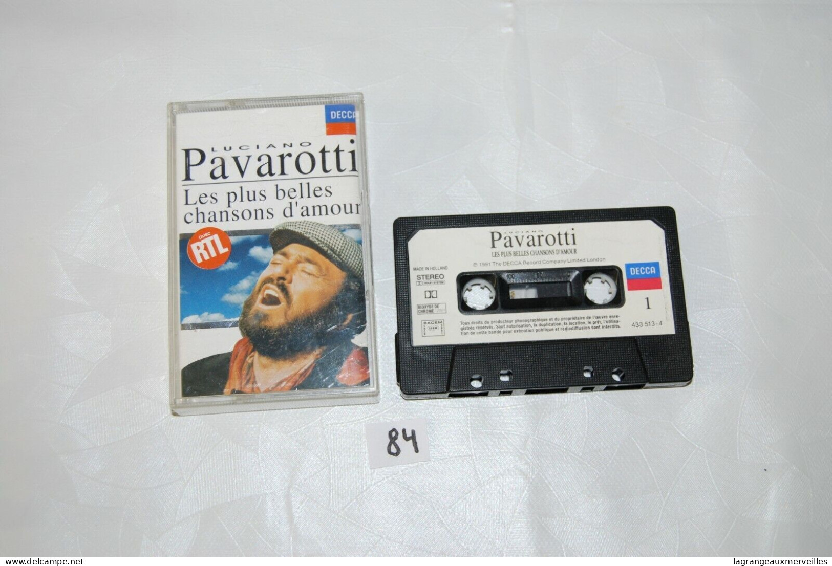 C84 K7 Cassette Audio - Pavarotti - Cassette Beta