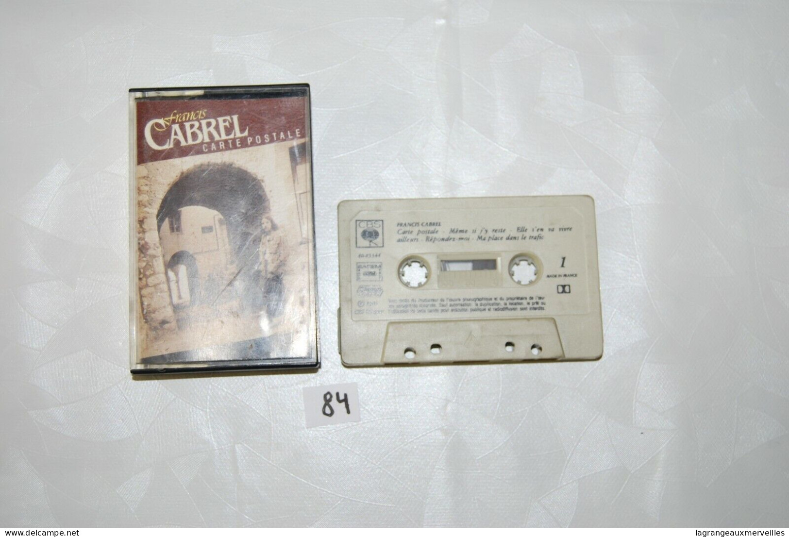 C84 K7 Cassette Audio - Francis Cabrel - Beta-Tapes
