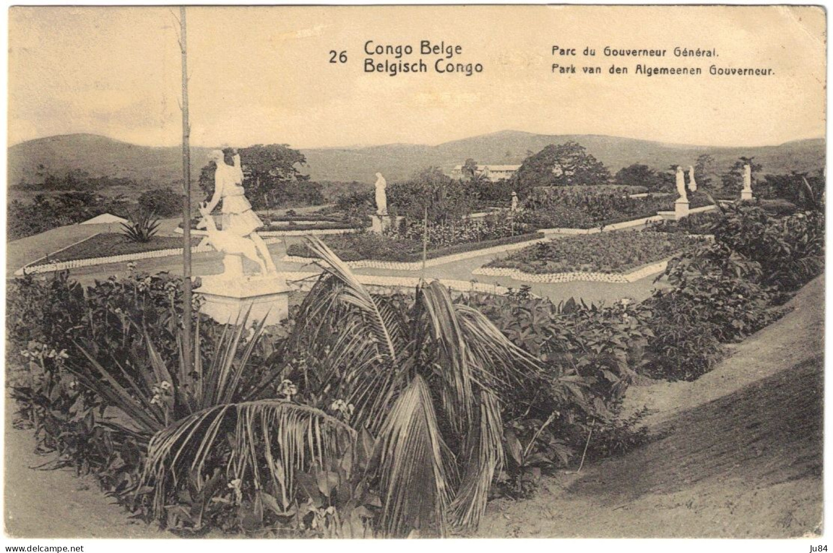 Afrique - Congo - Congo Belge - Parc Du Gouverneur Général - Entier Postal + Compélement D'affranchissement - 1921 - Covers & Documents