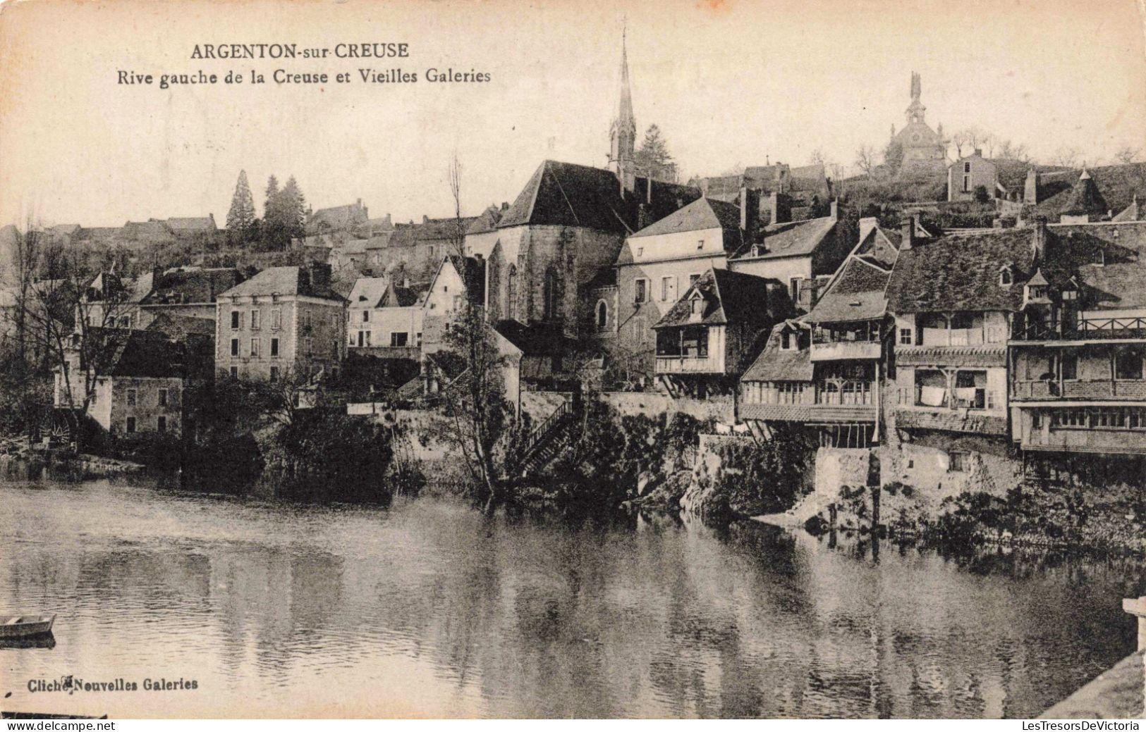 FRANCE - Argenton-sur-Creuse - Rive Gauche De La Creuse Et Vieilles Galeries - Carte Postale Ancienne - Chateauroux