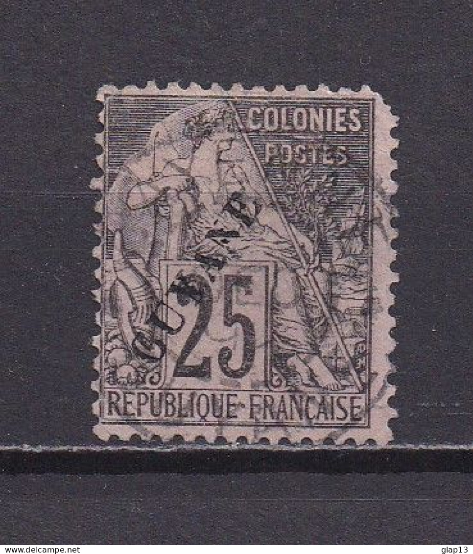 GUYANE FRANCAISE 1881 TIMBRE N°23d OBLITERE DEESSE ASSISE - Oblitérés