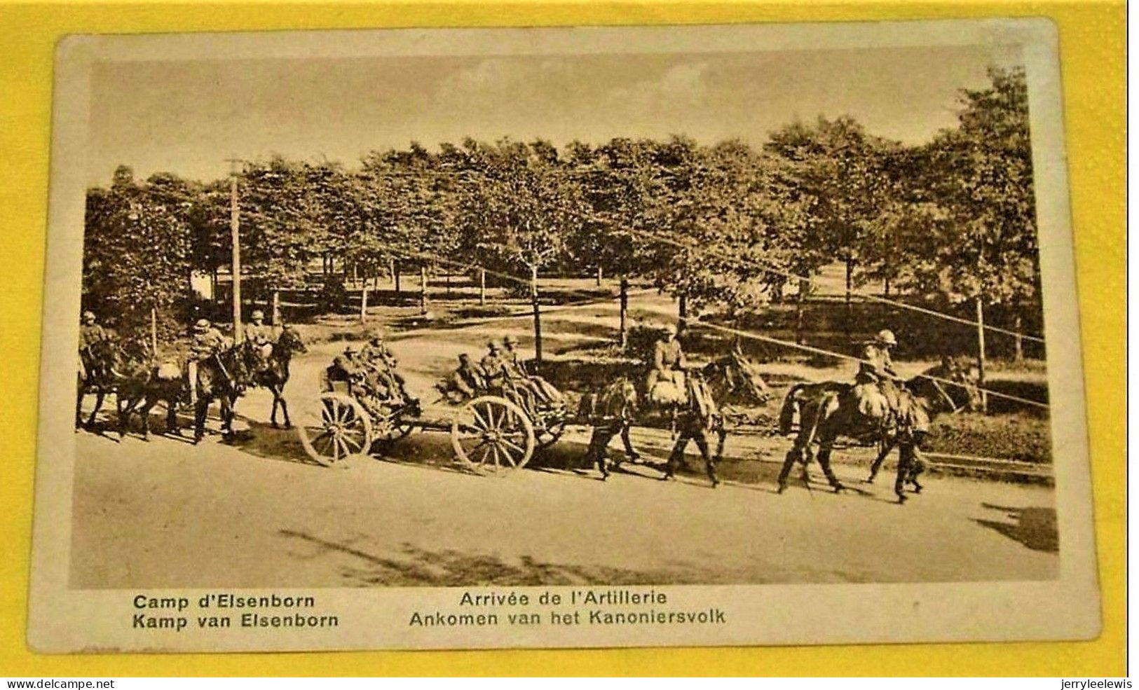 MILITARIA  -  Camp D'Elsenborn -    Arrivée De L'artillerie - Elsenborn (camp)