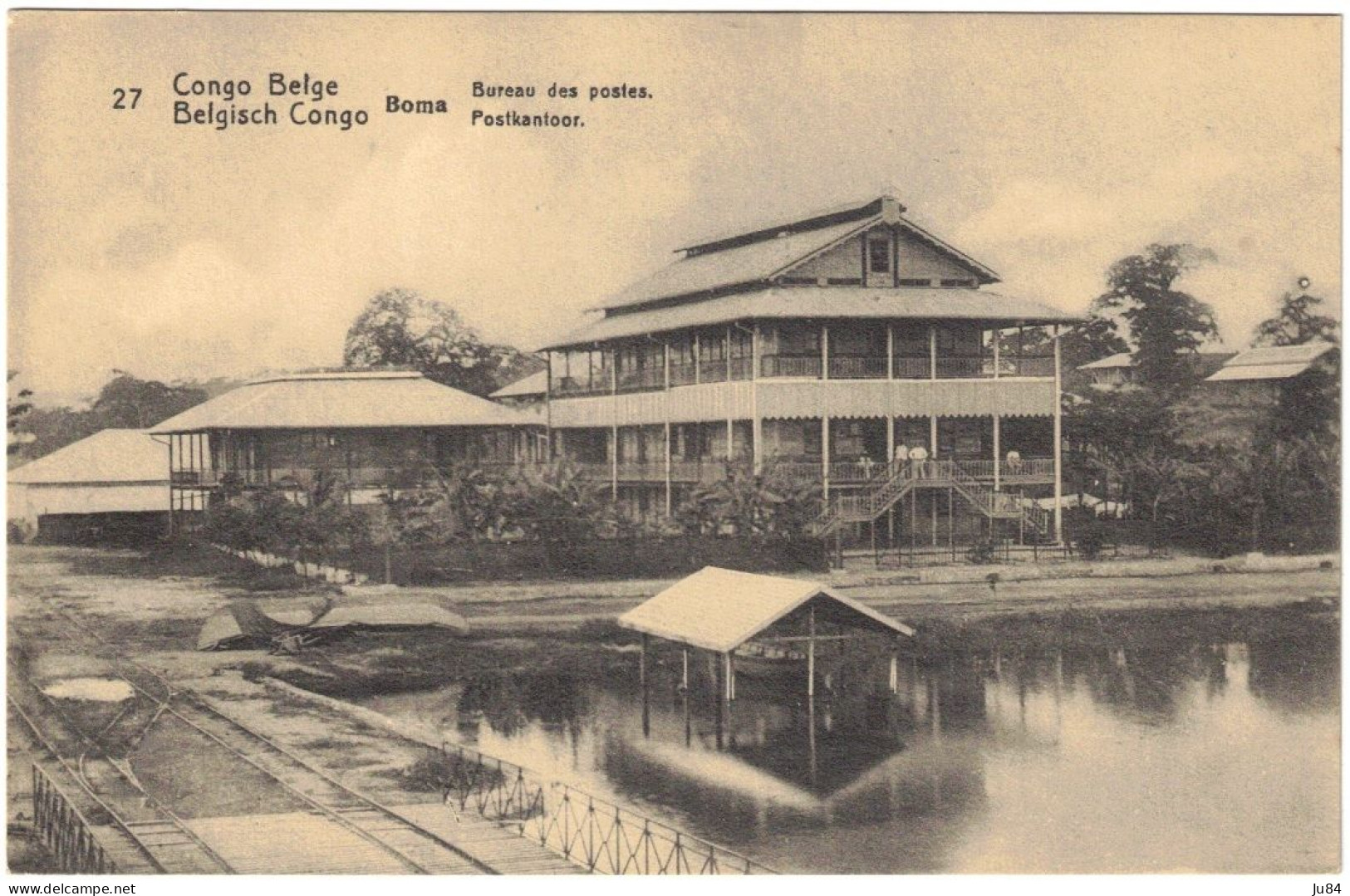 Afrique - Congo - Congo Belge - Boma - Bureau Des Postes - Entier Postal - Carte Vierge - Covers & Documents