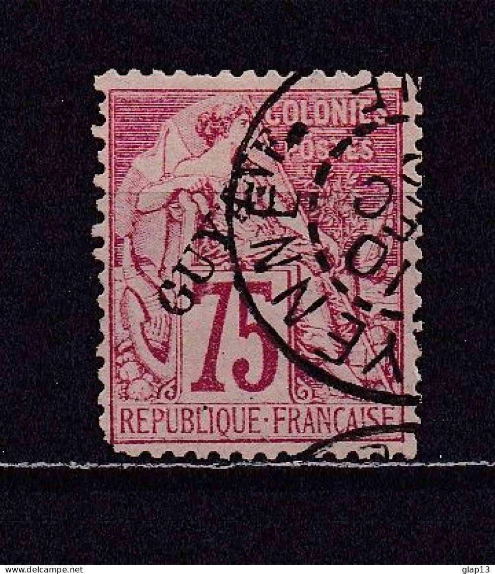 GUYANE FRANCAISE 1881 TIMBRE N°27 OBLITERE DEESSE ASSISE - Oblitérés