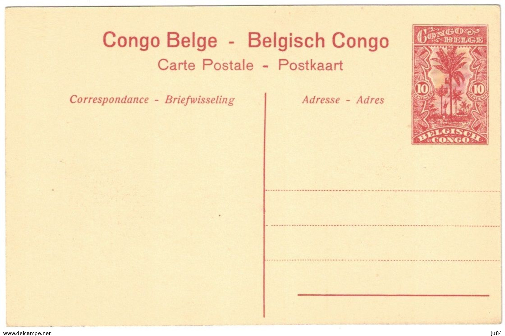 Afrique - Congo - Congo Belge - Inspection De La Force Publique à Irebu - Entier Postal - Carte Vierge - Lettres & Documents