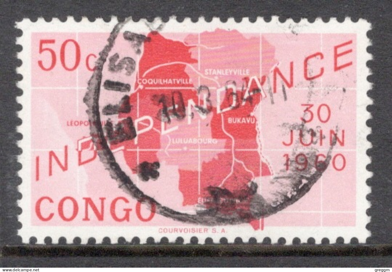 Kinshasa Congo 1960 Single Stamp From The Definitive Set  Independence Commemoration  In Fine Used. - Used Stamps