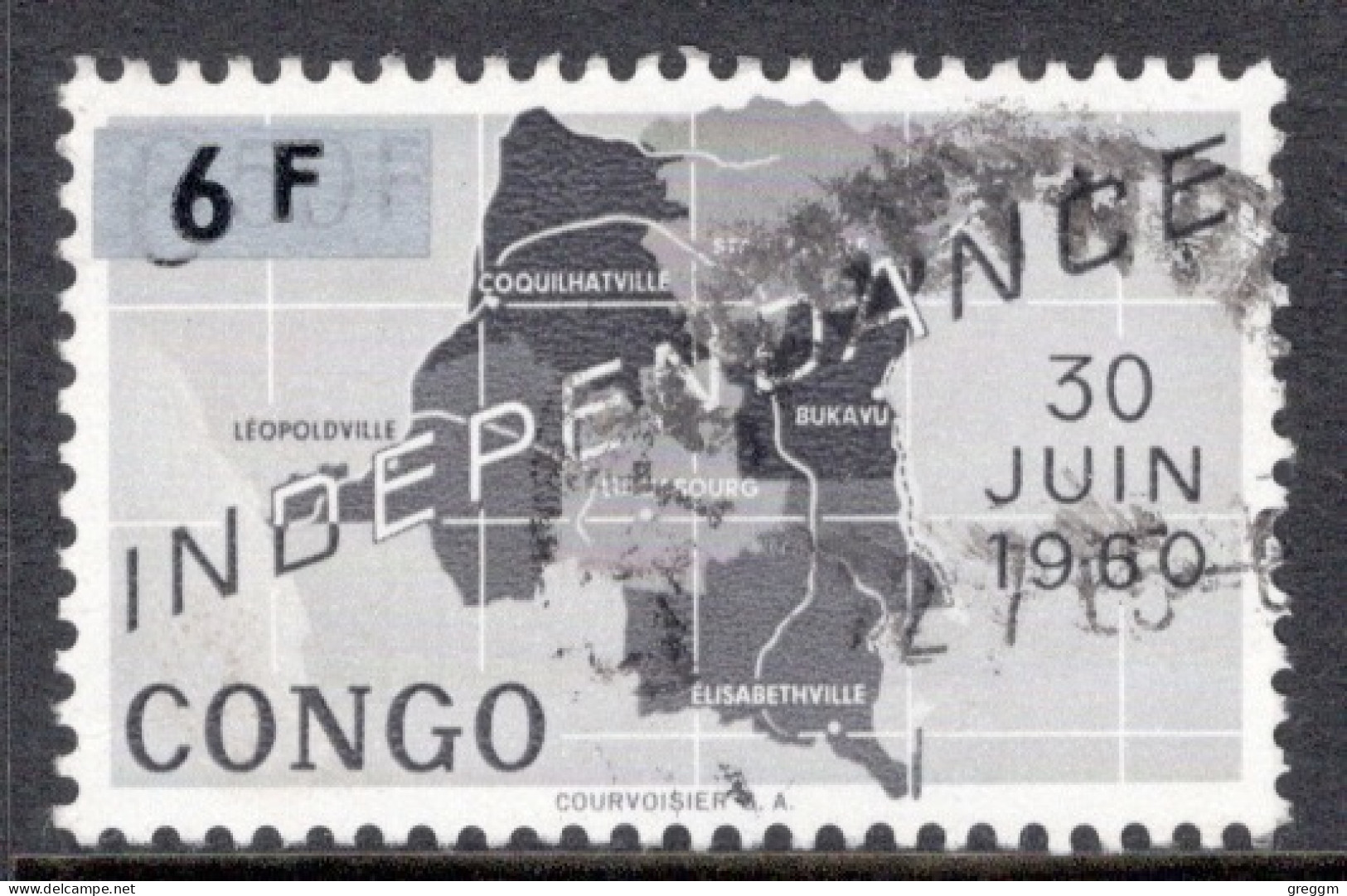 Kinshasa Congo 1960 Single Stamp From The Definitive Set  Independence Commemoration  In Fine Used. - Usati