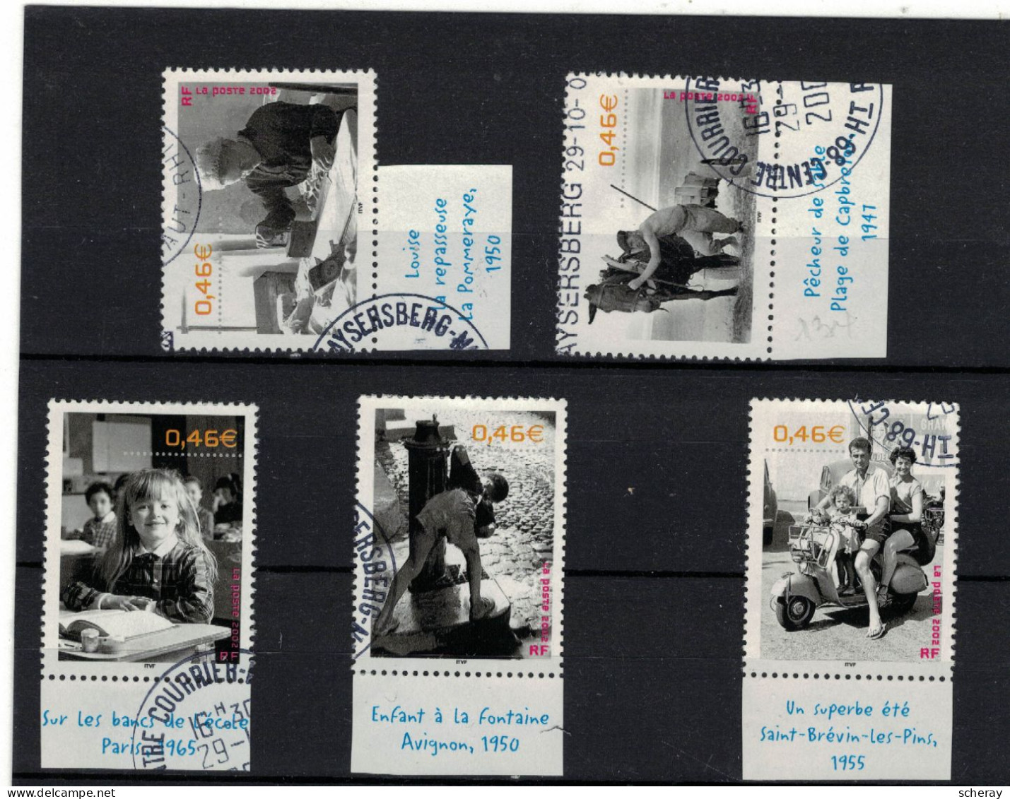 YT 3516/3523 OBLITERE AVEC VIGNETTE DESCRIPTIVE ( Lot  8 ) - Oblitérés