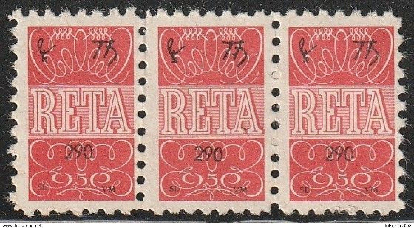 Vignette, Portugal 1950' - Reta. Vinheta Comercial -|- Armazéns Do Chiado, Lisboa - Local Post Stamps