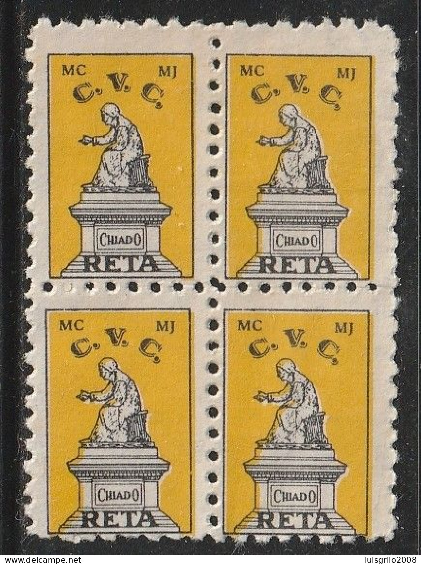 Vignette, Portugal 1950' - Reta C.V.C. Vinheta Comercial -|- Armazéns Do Chiado, Lisboa - Local Post Stamps