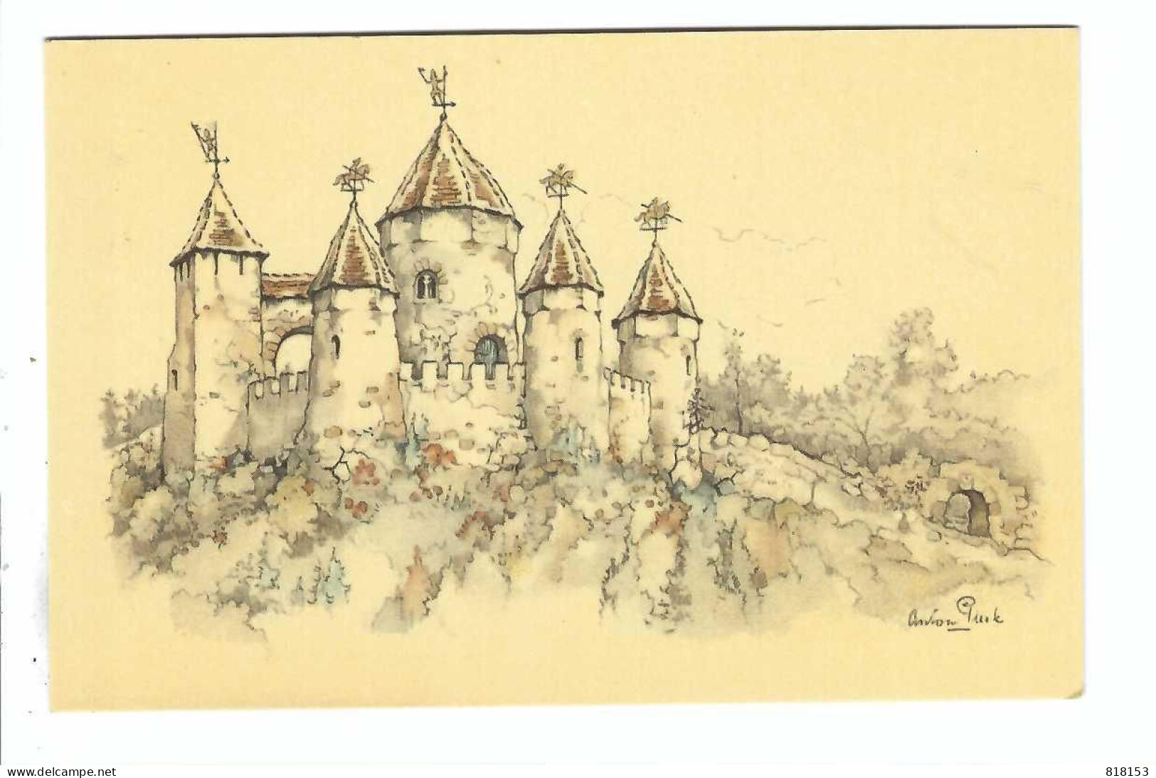 NATUURPARK DE EFTELING  Kasteel Van Doornroosje  Naar Ontwerpen Van Anton Pieck - Pieck, Anton