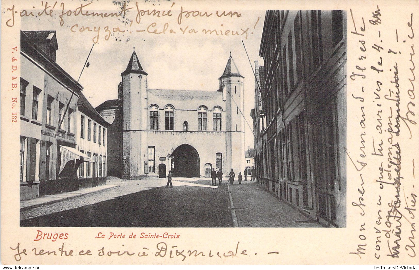 BELGIQUE - Bruges - La Porte De Sainte Croix - V & D - Carte Postale Ancienne - - Brugge